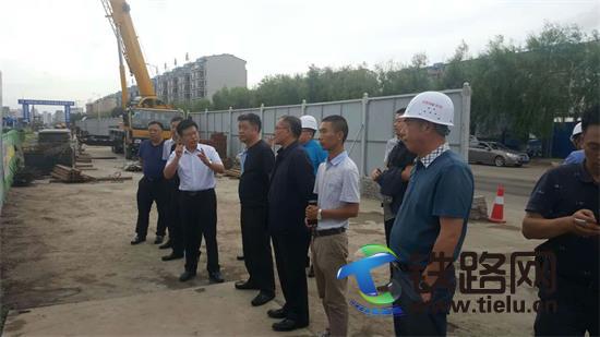 成都城建管理集团调研组到中铁建大桥局五公司延吉管廊项目考察